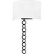 Baynes Wall Sconce Wall Light in Matte Black, Small
