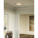 Alora Mood Adelaide LED 11.13 inch Aged Gold/White Flush Mount Ceiling Light in Aged Gold and White