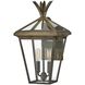 Palma Outdoor Wall Mount Lantern in Burnished Bronze