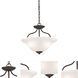 Conway 2 Light 15 inch Oil Rubbed Bronze Semi Flush Mount Ceiling Light