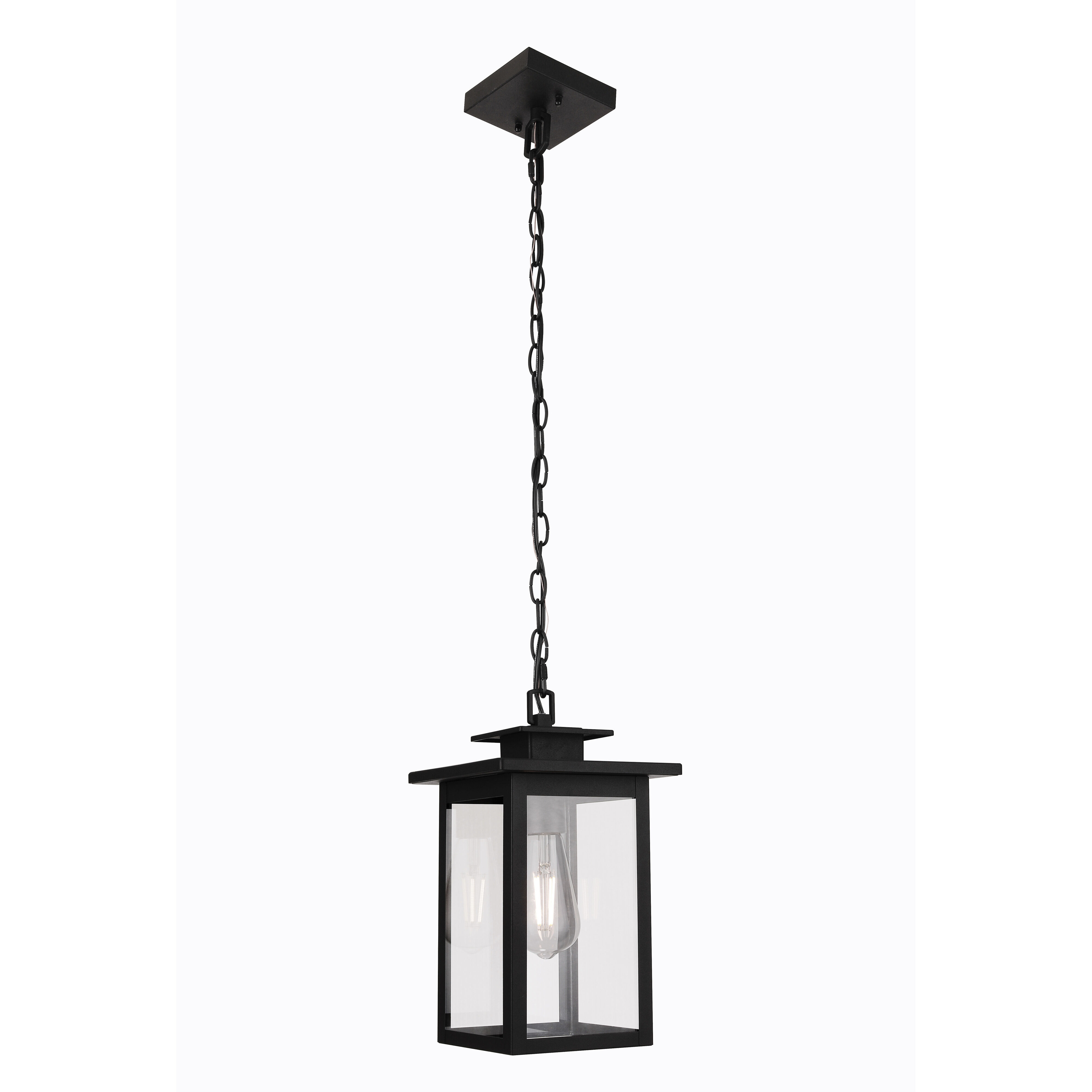 Rock Creek 1 Light 7.5 inch Textured Black Outdoor Pendant
