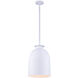 Gabardine 1 Light 12 inch Matte White Mini Pendant Ceiling Light