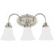 Holman 3 Light 18 inch Brushed Nickel Bath Vanity Wall Sconce Wall Light