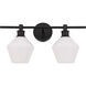 Rochester 2 Light 19.1 inch Black Wall sconce Wall Light