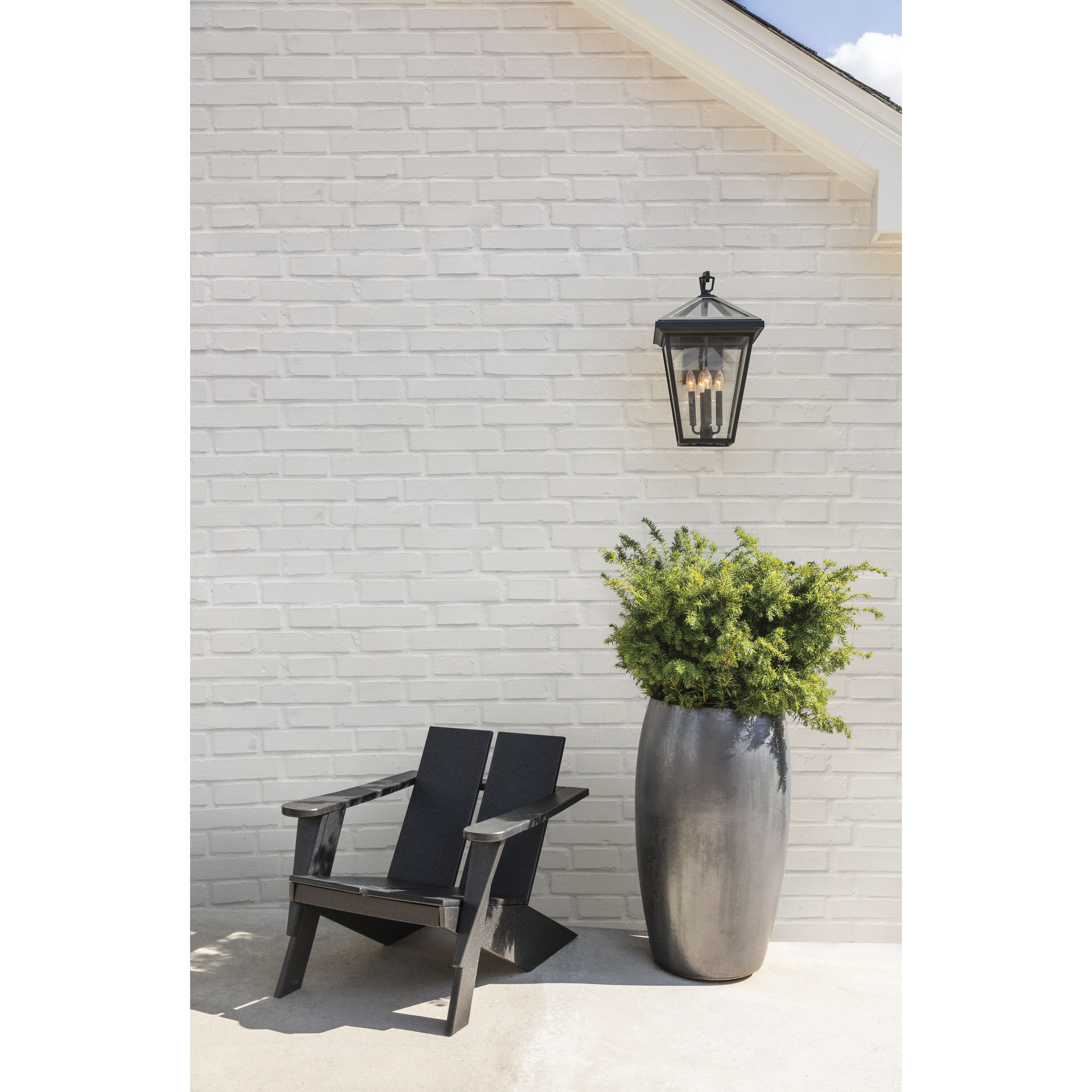 Estate Series Alford Place Outdoor Wall Mount Lantern in Oil Rubbed Bronze, Non-LED, Extra Large