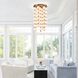 Mod 47 Light 20 inch Satin Brass Chandelier Ceiling Light