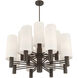 Draxen 16 Light 34 inch Dark Bronze Chandelier Ceiling Light