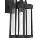 Walcott 1 Light 14 inch Textured Black Wall Lantern