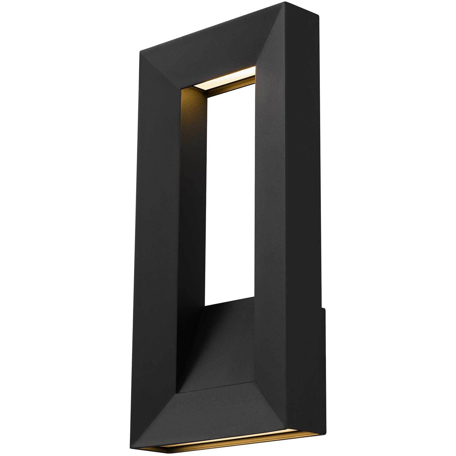 Paletto LED 16 inch Sand Black Outdoor Wall Sconce