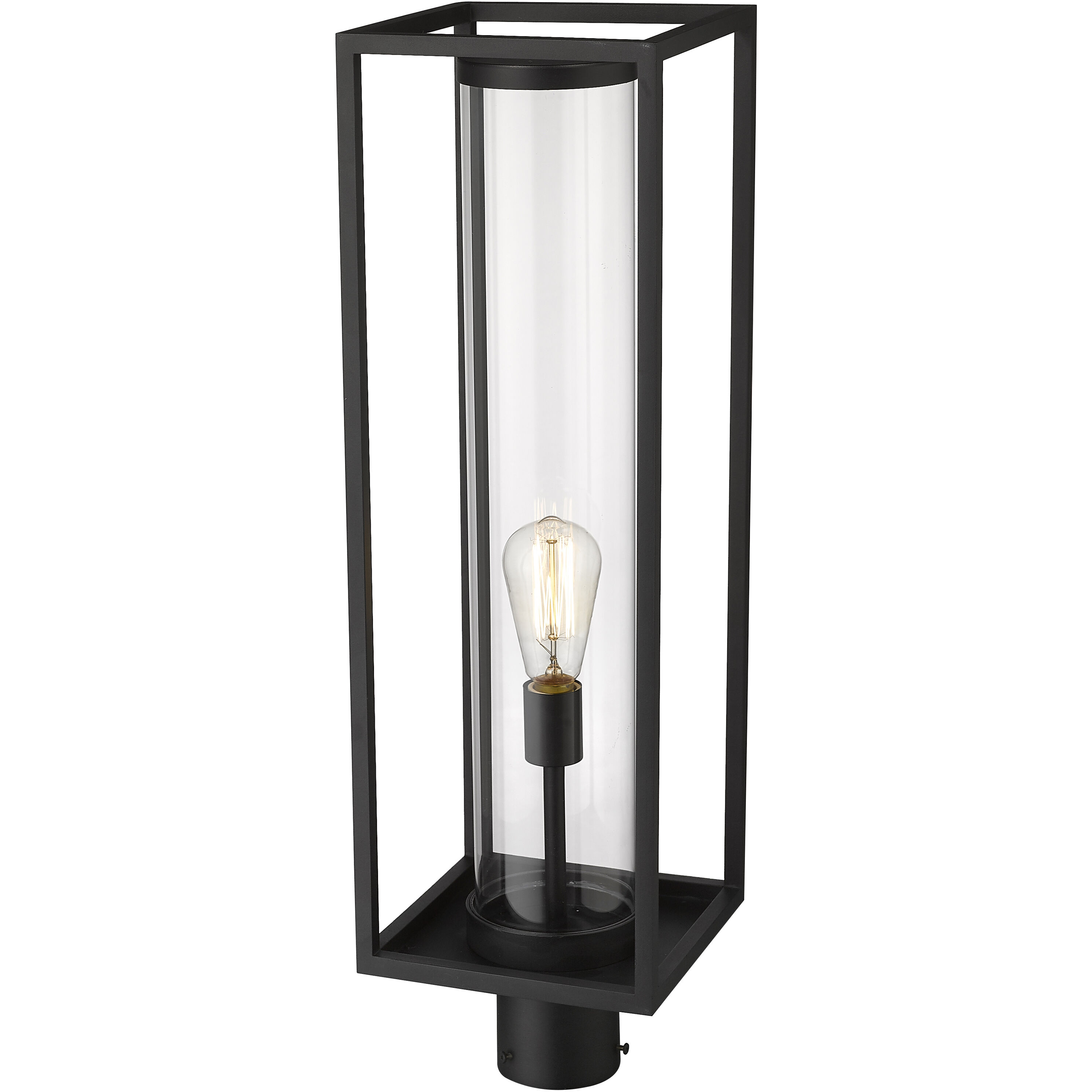 Dunbroch 1 Light 27.75 inch Black Outdoor Post Mount Fixture
