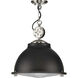 Medal 1 Light 17.38 inch Graphite Pendant Ceiling Light