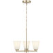Strayhan 3 Light 18 inch Modern Gold Chandelier Ceiling Light