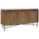 Alder 65 inch Coconut Brown and White and Black Sideboard