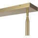 Alora Mood Maris LED 42 inch Brushed Gold Linear Pendant Ceiling Light
