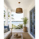 Bahama LED 24.25 inch Natural Outdoor Pendant