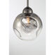 Neveh 1 Light 8 inch Gun Metal Semi Flush Ceiling Light