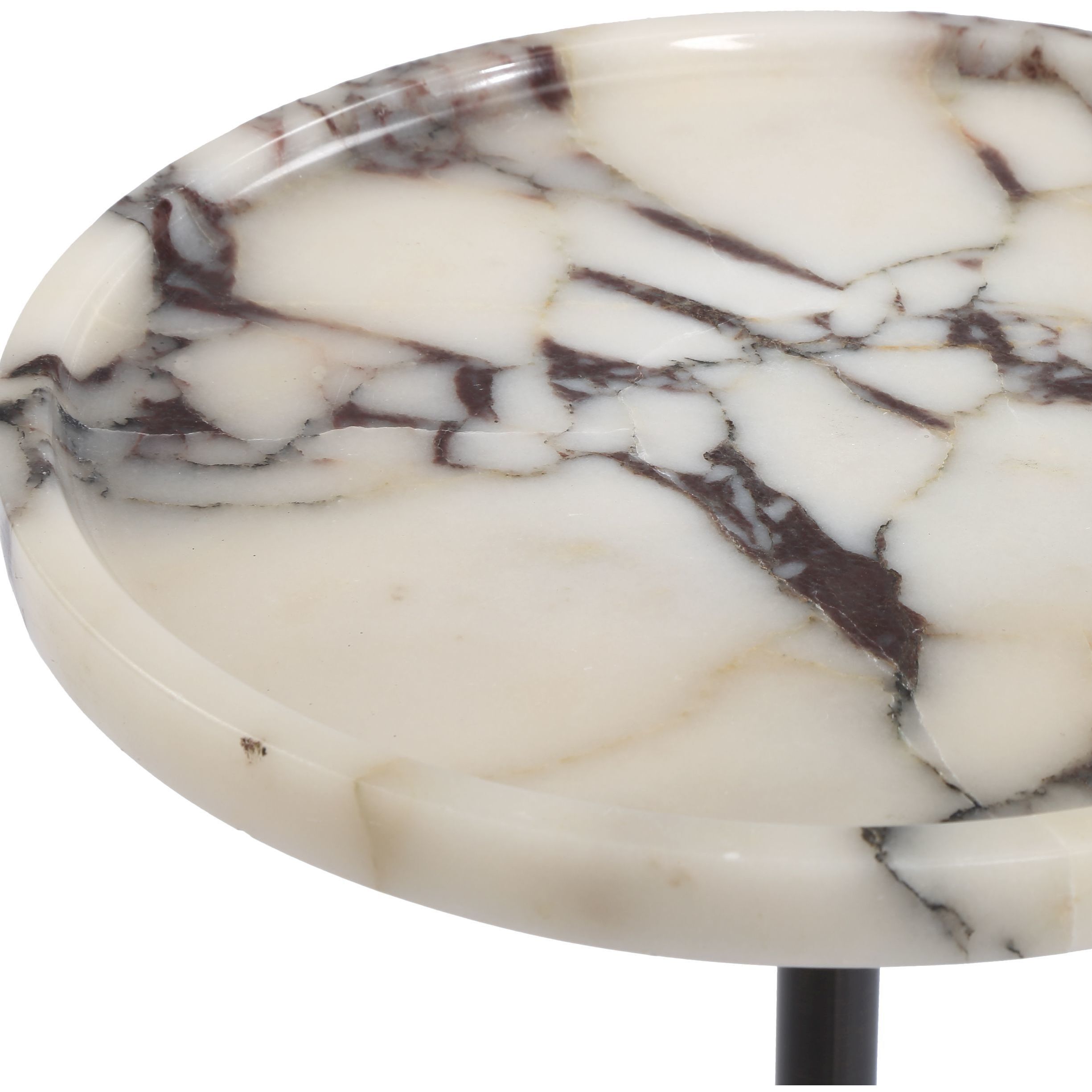 Brunson 24 X 9.5 inch Dark Bronze and White Marble Drink Table