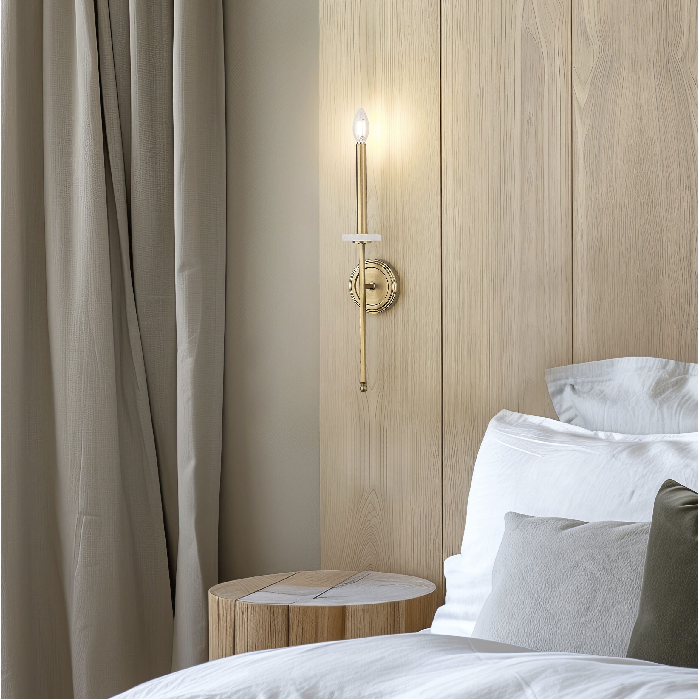 Gaultier Wall Sconce Wall Light in Modern Gold
