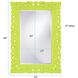 Barcelona 46 X 32 inch Glossy Green Wall Mirror