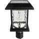 Aspen LED 15 inch Black Post Light, Solar