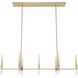 Sunjai 7 Light 48 inch Alturas Gold Linear Chandelier Ceiling Light