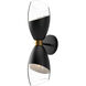 Alora Mood Capri Wall/Vanity Light Wall Light in Matte Black