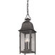Larchmont 3 Light 8 inch Vintage Bronze Outdoor Pendant