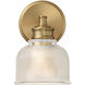 Vintage 1 Light 5 inch Natural Brass Wall Sconce Wall Light
