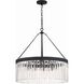 Emory 8 Light 24 inch Black Forged Chandelier Ceiling Light