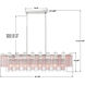 Addis 14 Light 51.75 inch Polished Chrome Linear Chandelier Ceiling Light in Spring