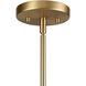 Wallace LED 31.75 inch Brushed Gold Chandelier Ceiling Light