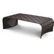 Marcello 47.44 X 25.2 inch Dark Brown Faux Leather Coffee Table