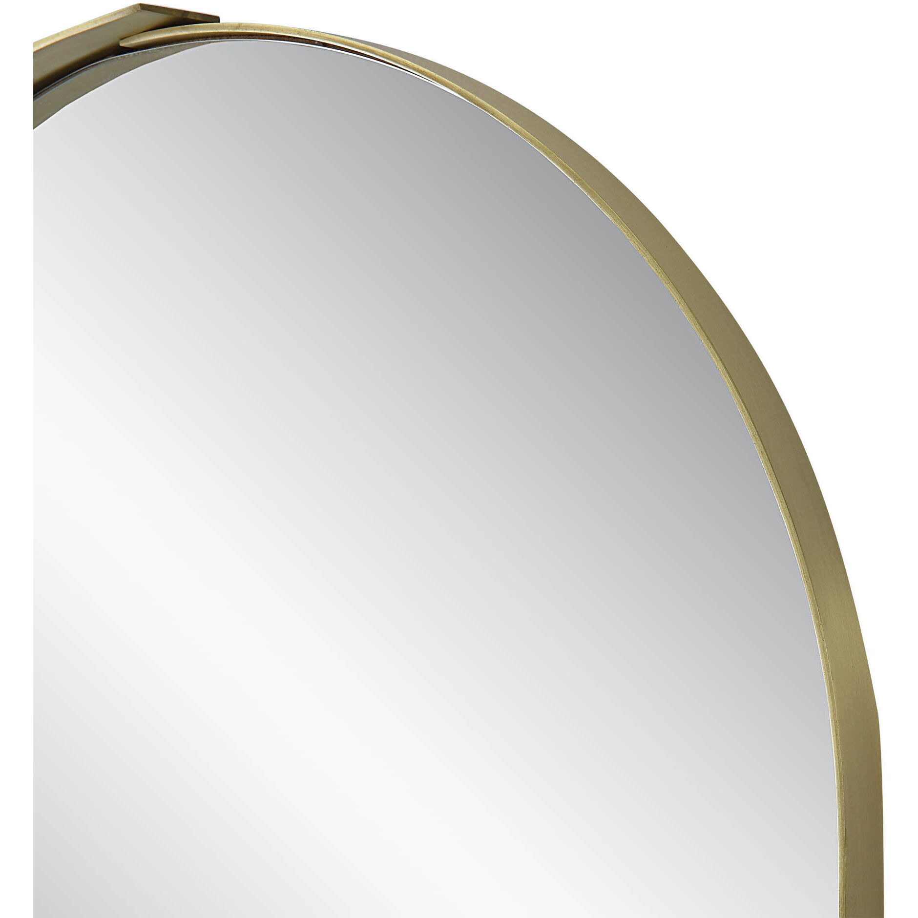Aleah 40 X 20 inch Satin Brass Wall Mirror