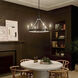 Emmala 6 Light 27 inch Black Chandelier Ceiling Light, Medium