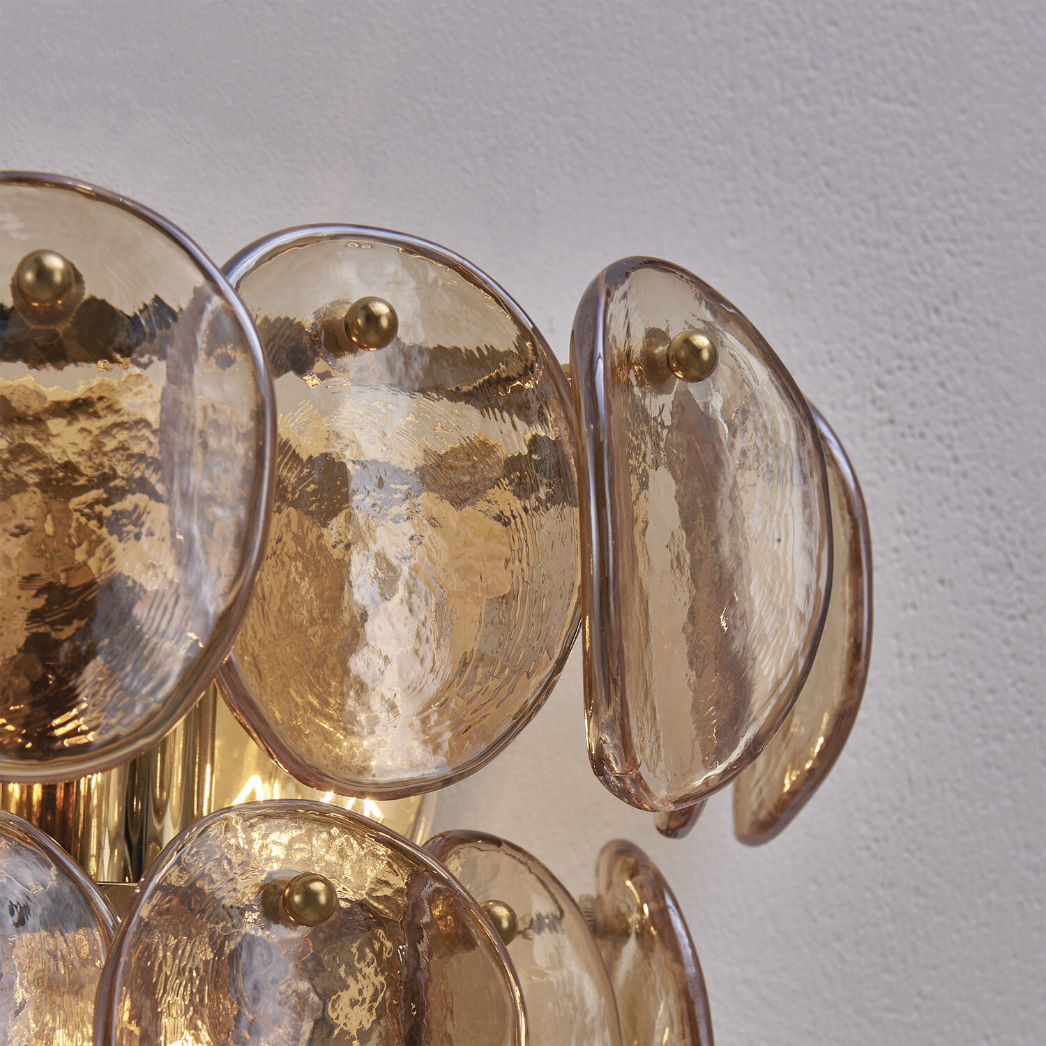 Uroko Wall Sconce Wall Light in Polished Winter Brass