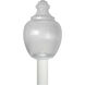 Etch 1 Light 15.5 inch White Outdoor Post Light
