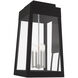 Oslo 4 Light 26 inch Black Outdoor Wall Lantern