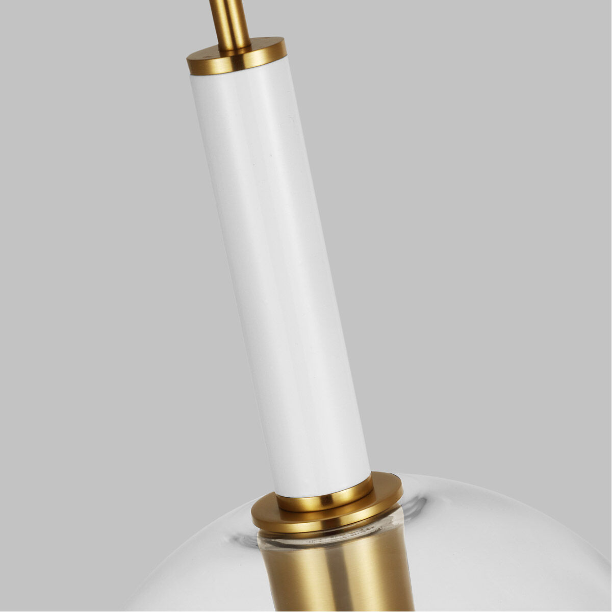 kate spade new york Monroe 1 Light 10.38 inch Burnished Brass Pendant Ceiling Light in Burnished Brass / Gloss White