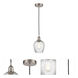 Edison Salina 1 Light 5 inch Brushed Satin Nickel Mini Pendant Ceiling Light
