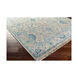 Maeva 36 X 24 inch Green and Blue Area Rug, Wool and Viscose