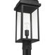 Madrid 1 Light 24.13 inch Black Outdoor Post Light