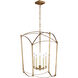 Sean Lavin Thayer 5 Light 19.25 inch Antique Gild Lantern Chandelier Ceiling Light