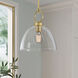 Velto 1 Light 10 inch Vintage Brass Pendant Ceiling Light