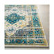 Pepin 90 X 63 inch Blue and Blue Area Rug, Polypropylene