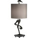Ibis 35 inch 100.00 watt Silver Leaf Table Lamp Portable Light