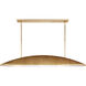 Kelly Wearstler Utopia LED 60.25 inch Gild Linear Pendant Ceiling Light, Large