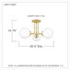 Landry 3 Light 21 inch Satin Brass Semi-Flush Mount Ceiling Light 