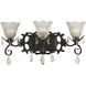 Liebestraum 3 Light 23 inch Brushed Nickel Sconce Wall Light