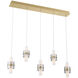 Rola Linear Chandelier Ceiling Light