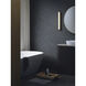 Atticus LED 23.62 inch Matte Brushed Brass Bathroom Wall Light